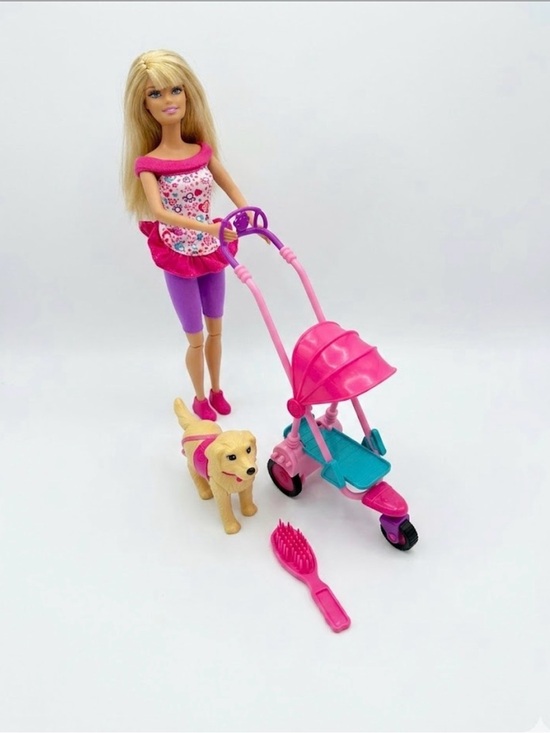 Mattel Other - 1999 Mattel Barbie Doll Outfit Stroller Playset Puppy Accessories Dog Toy Kids
